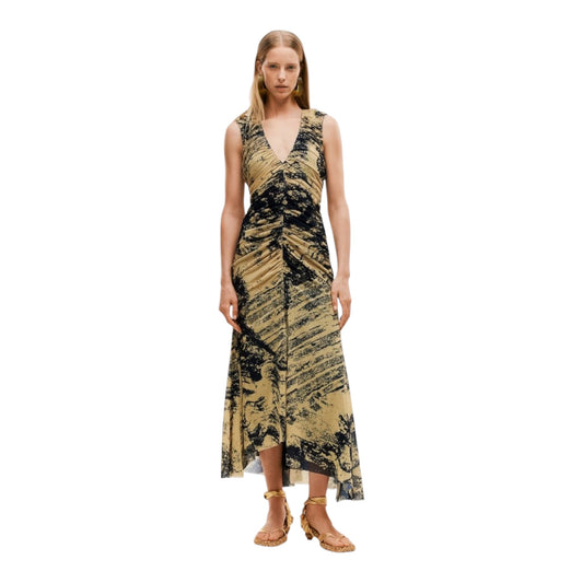 Patterned Mesh Dress size Medium New with Tags