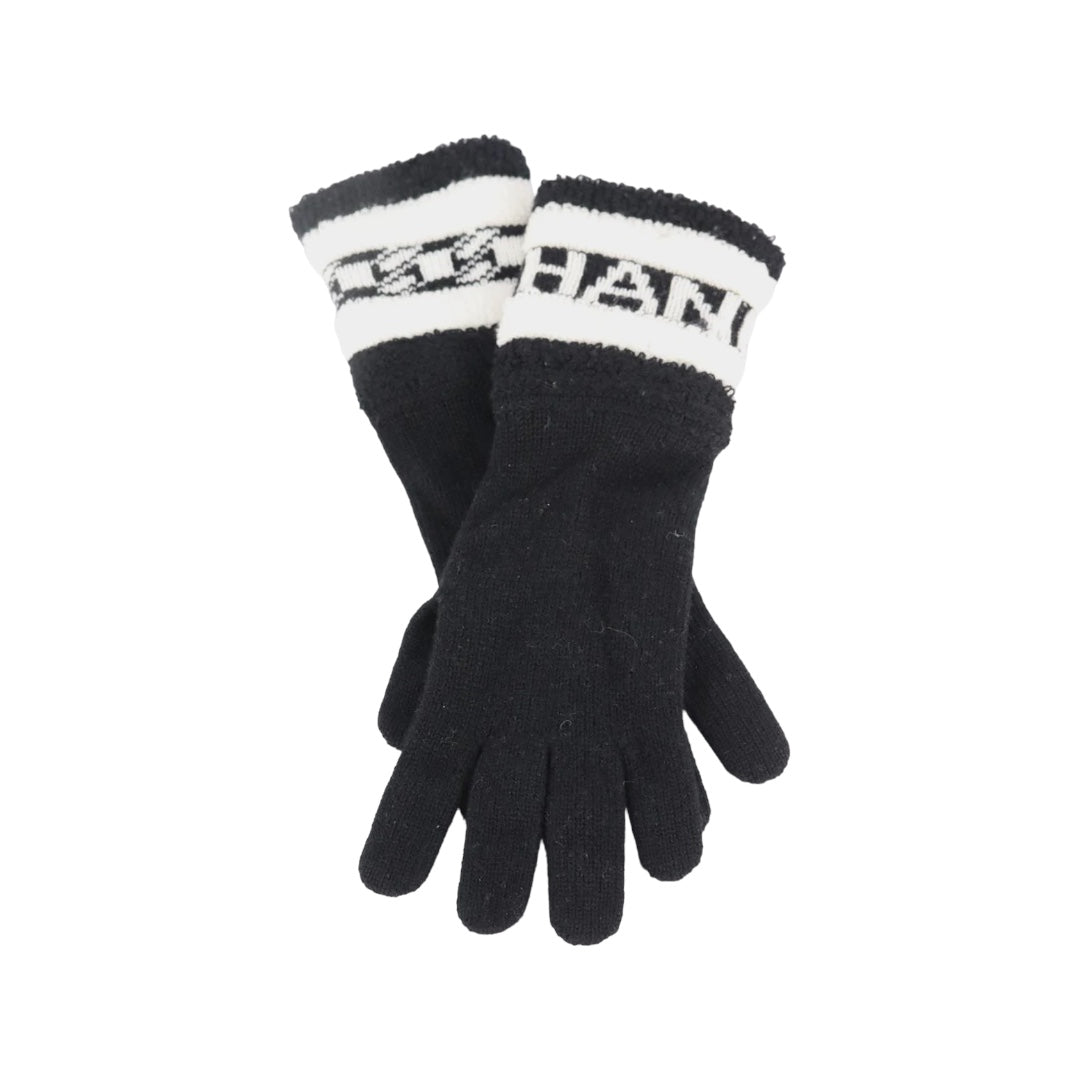 Logo Intarsia Cashmere Gloves NEW WITH TAGS