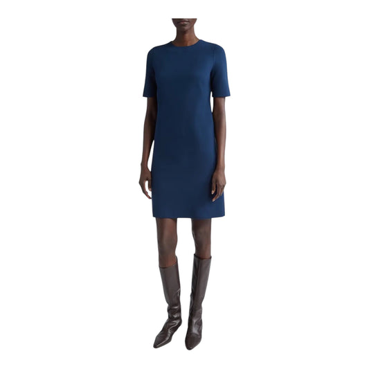 Short Sleeve Matte Crepe Shift Dress size Medium NEW WITH TAGS