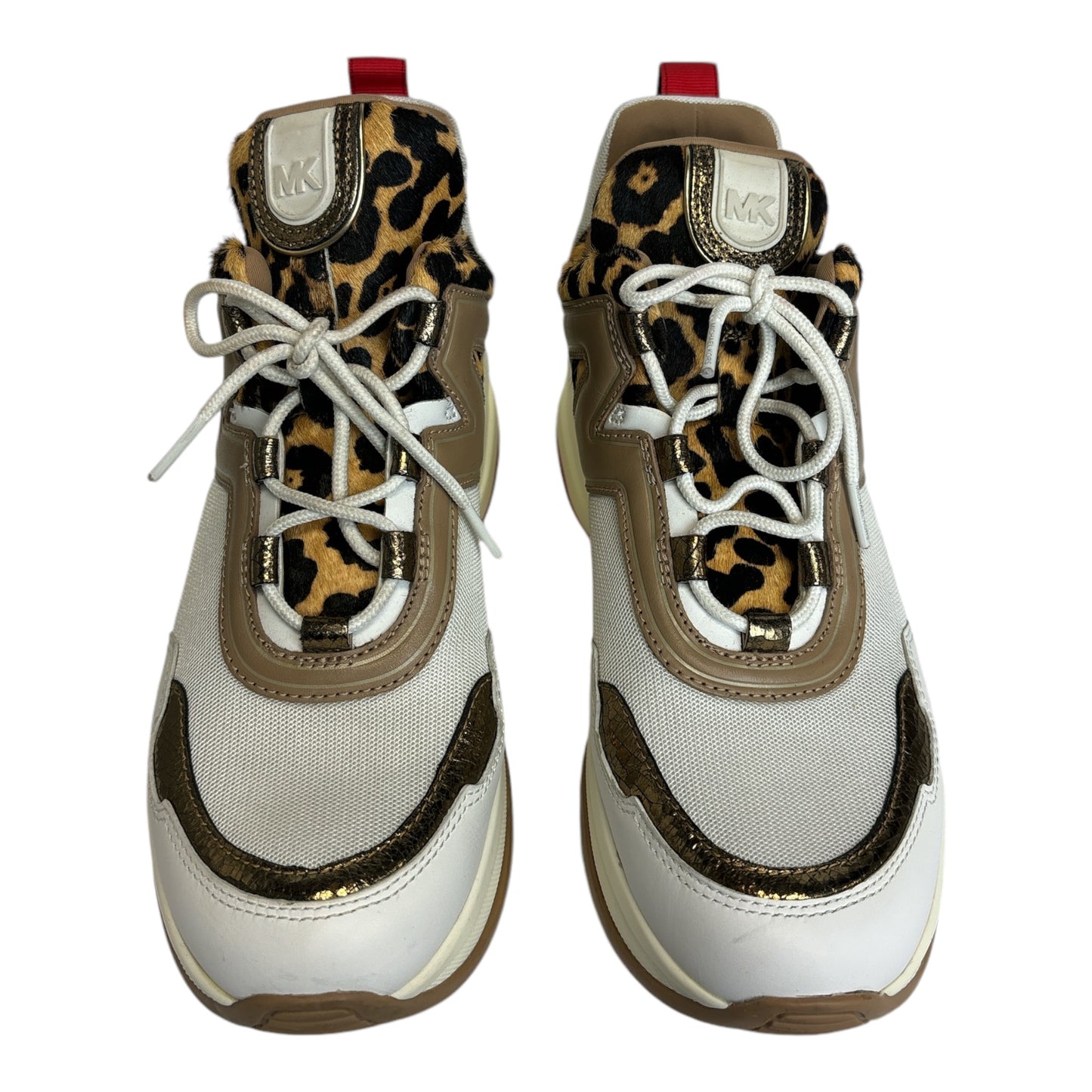 Olympia Leopard Print Calf Hair Trainer size 11