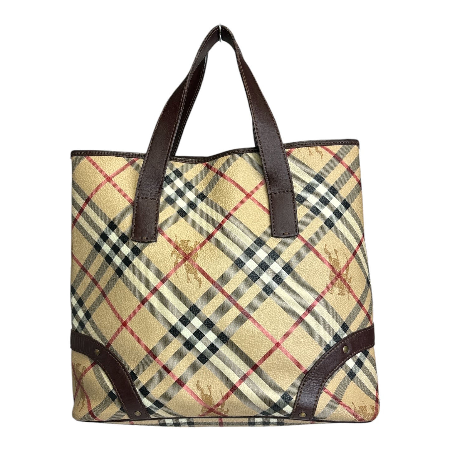 Haymarket Check Patterned Handle Bag