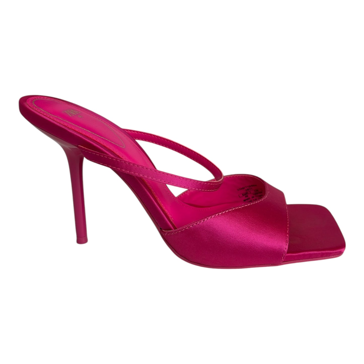 Satin Square Toe Mule Shoe size 40