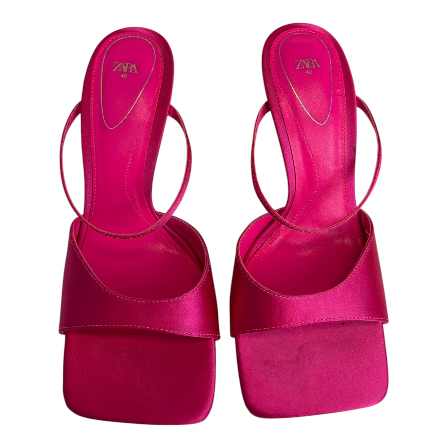 Satin Square Toe Mule Shoe size 40