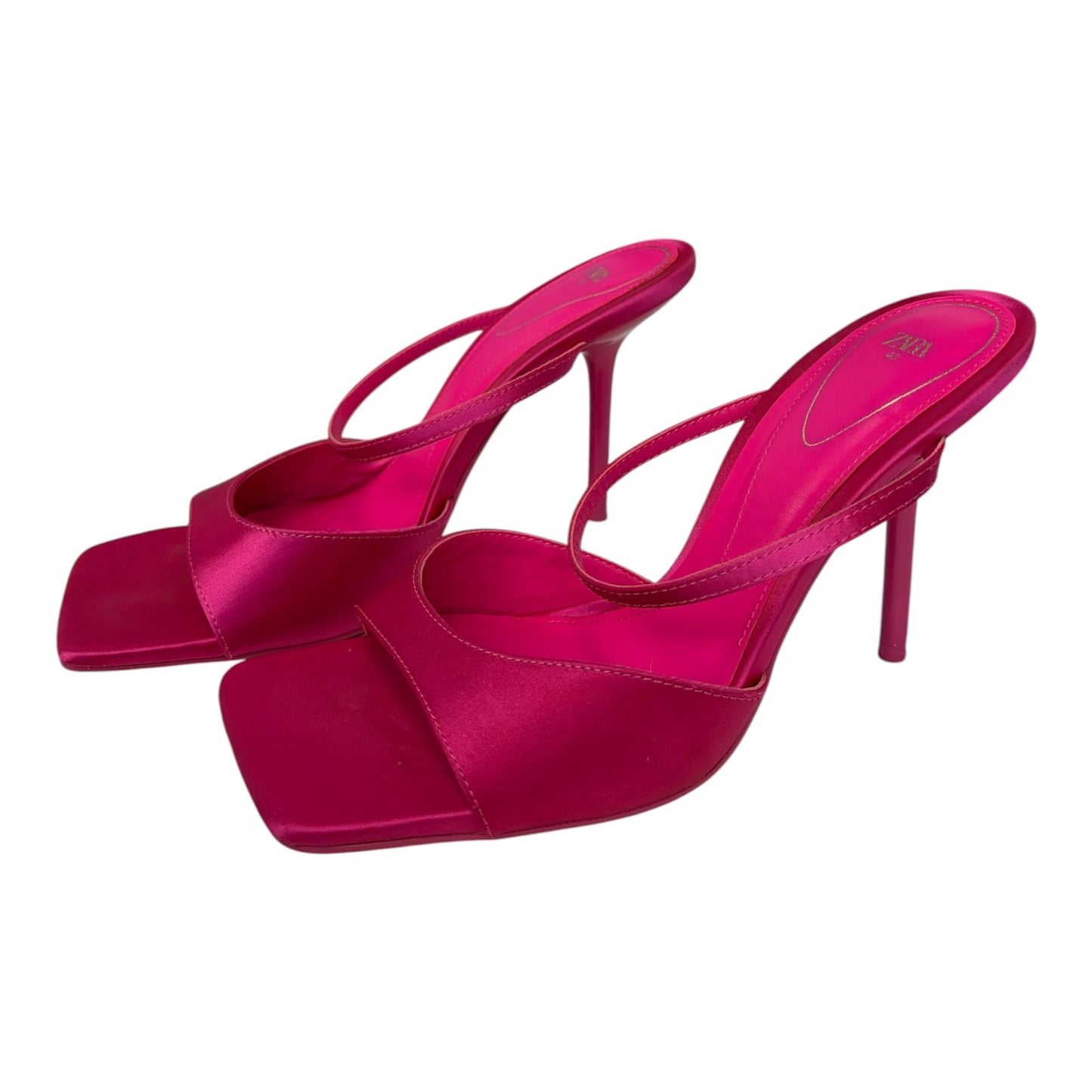 Satin Square Toe Mule Shoe size 40