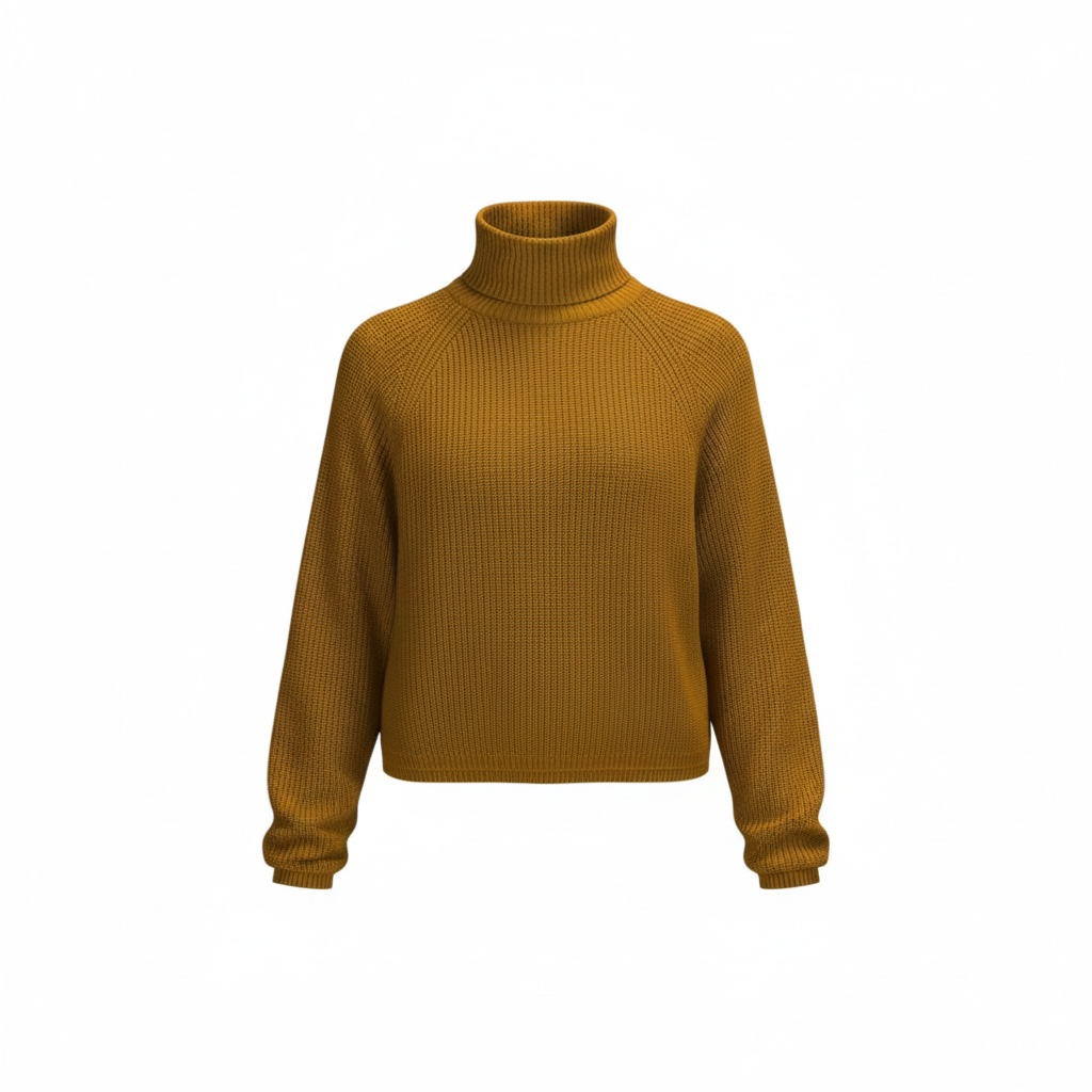 Ribbed Turtleneck Sweater size Small