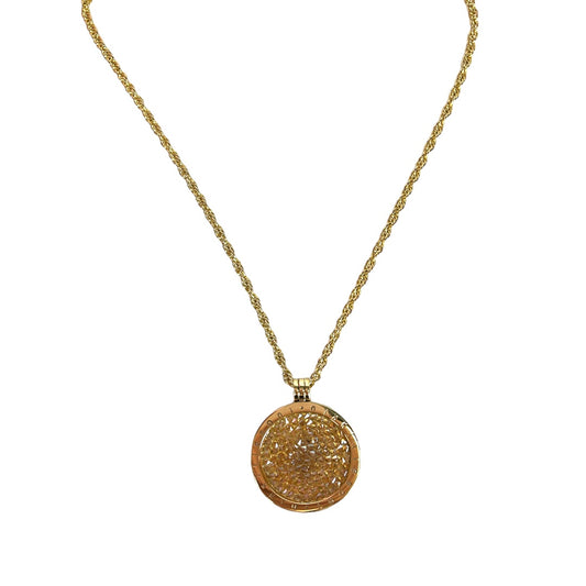 Circle Crystal Pendant Necklace