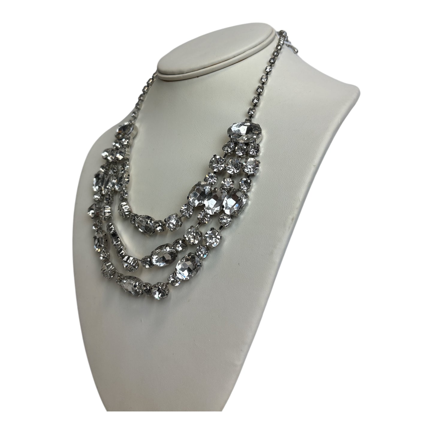 3 Strand Crystal Necklace