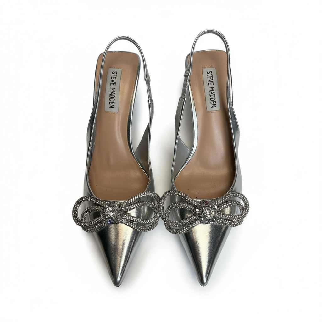 Rhinestone Bow Heels size 6.5