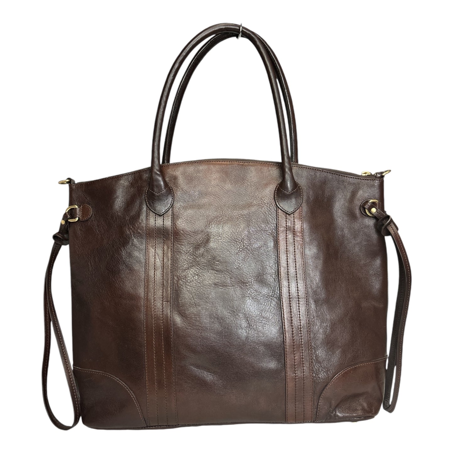 Leather Tote with Crossbody Body