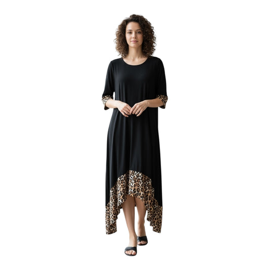 Layered Leopard Maxi Dress New with Tags size 16