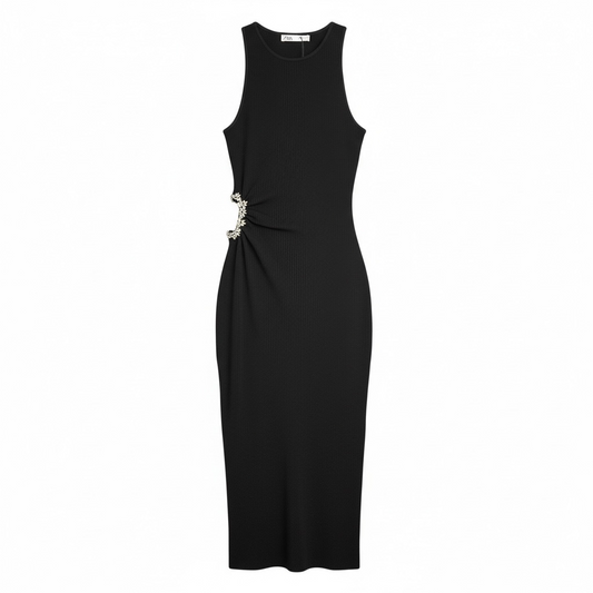 Y2K Crystal Embellished Dress size Small NWT