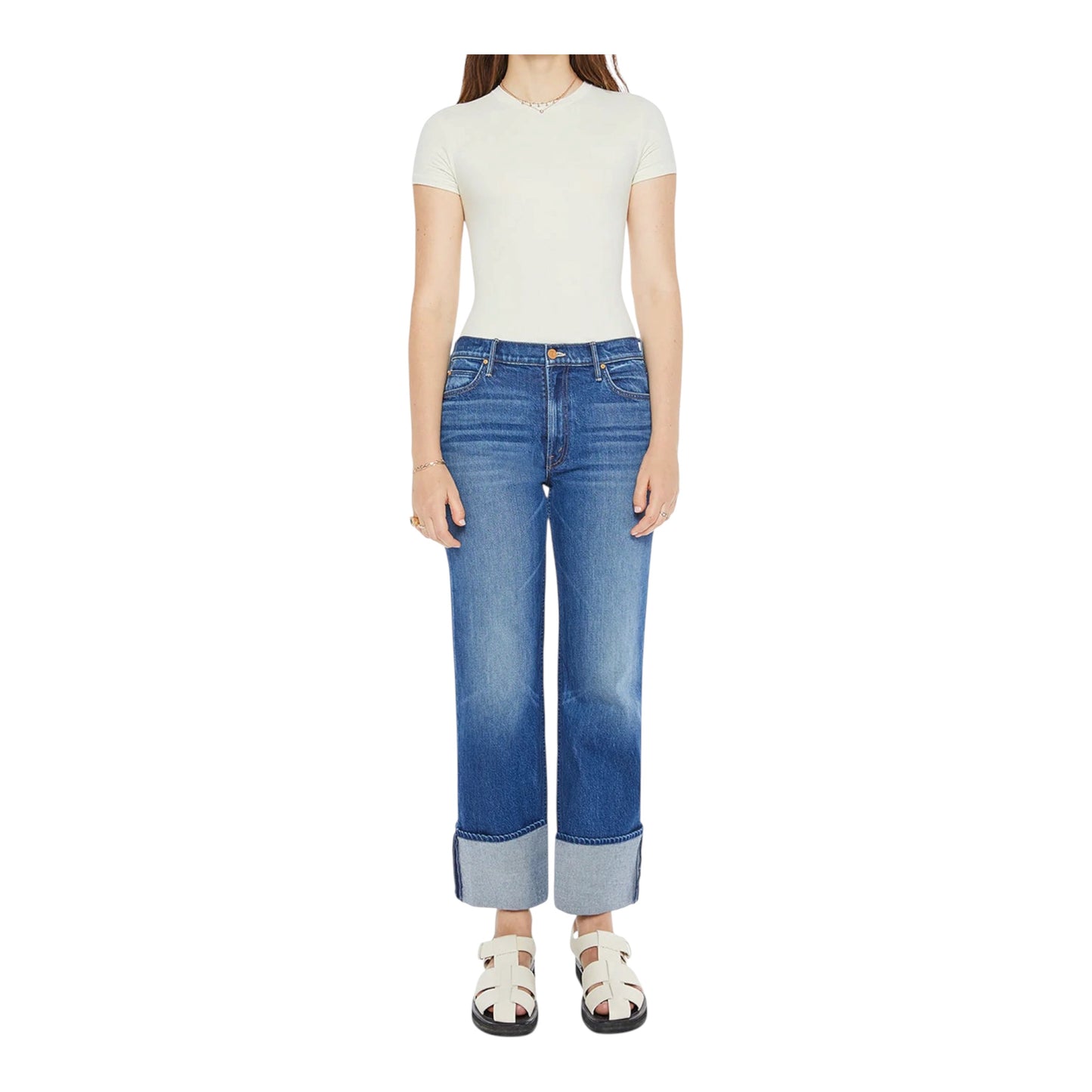 The Checkerboard Duster Flood Cuff Jean size 26