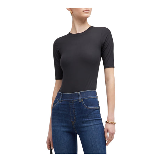 Suit Yourself Ribbed Short-Sleeve Bodysuit size Small