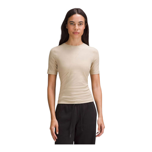 Asymmetrical Ribbed Cotton T-Shirt size 8
