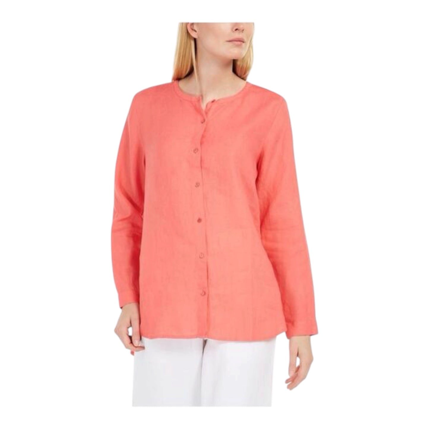 No Collar Button Up size 2X