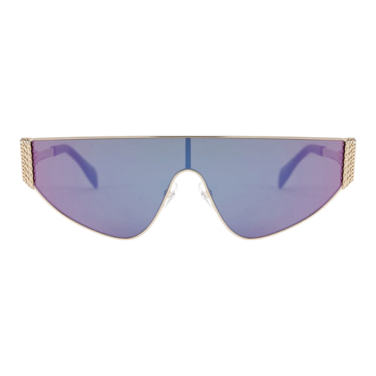 Flat-Top Bijou Chain Sun Mask