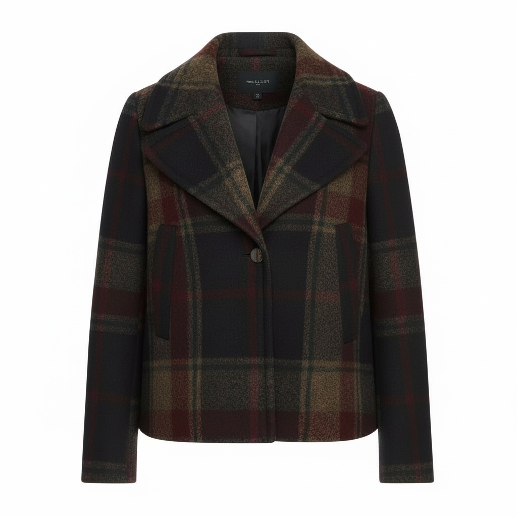 Plaid Swing Coat size Medium