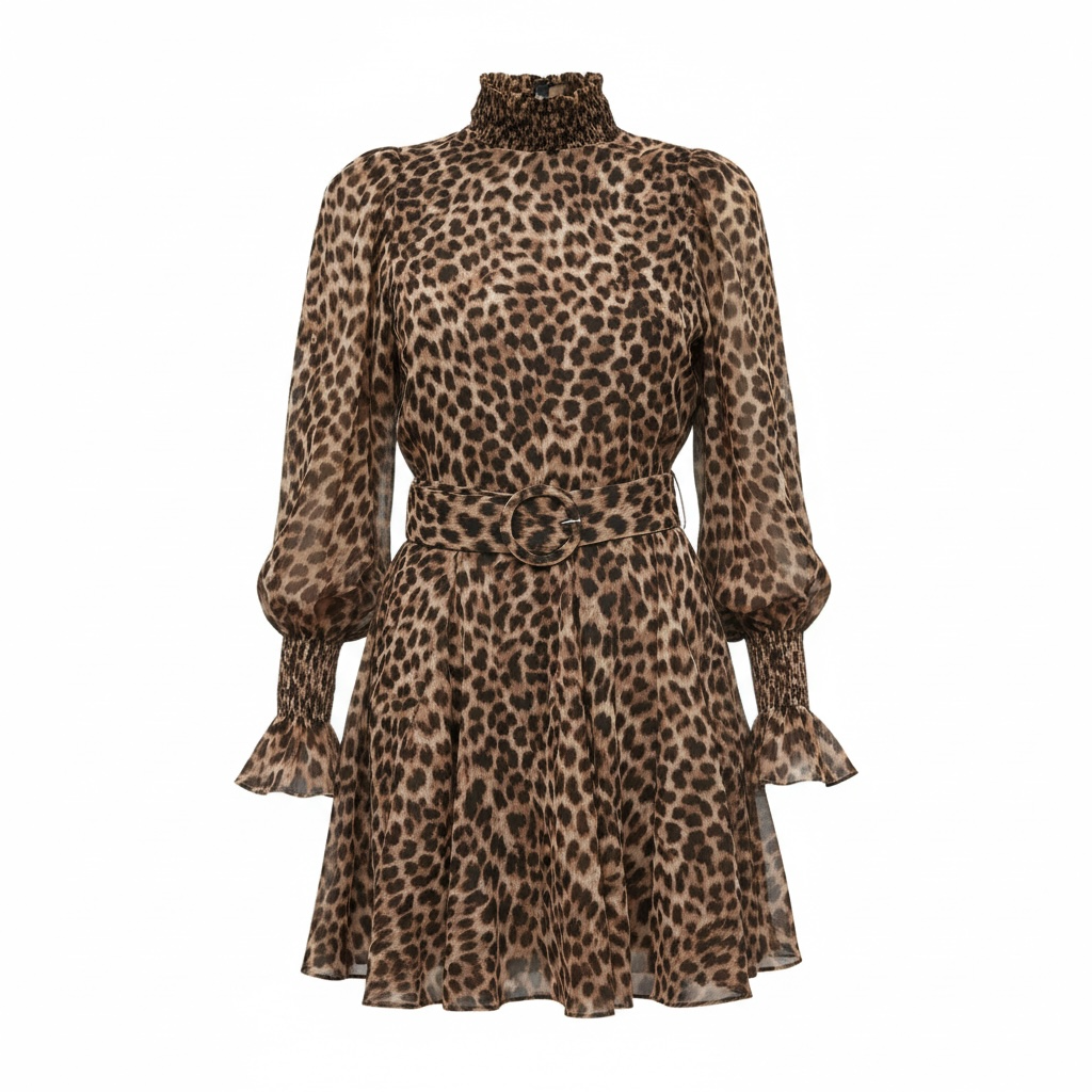 Leopard Mini Dress size Medium NWT