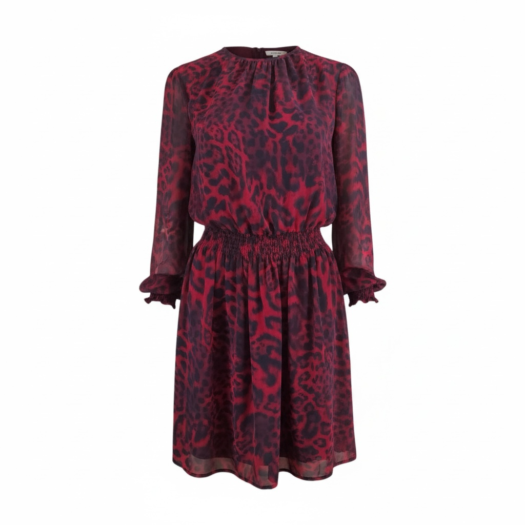 Leopard Long Sleeve Dress size Small