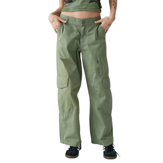 Olive Green Wide Leg Utility Cargo size 10 NEW WITH TAGS