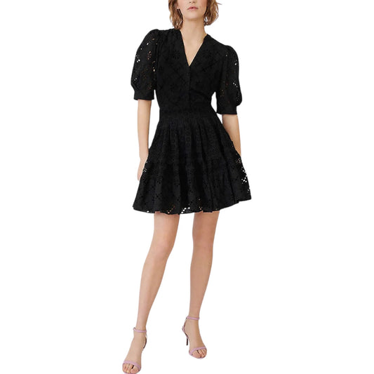 Rayanette A Line Eyelet Dress Size 38