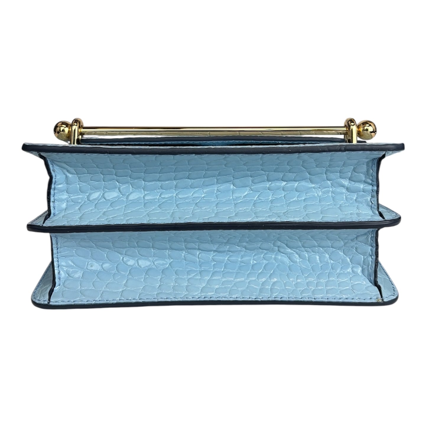 East/West Croc Crossbody