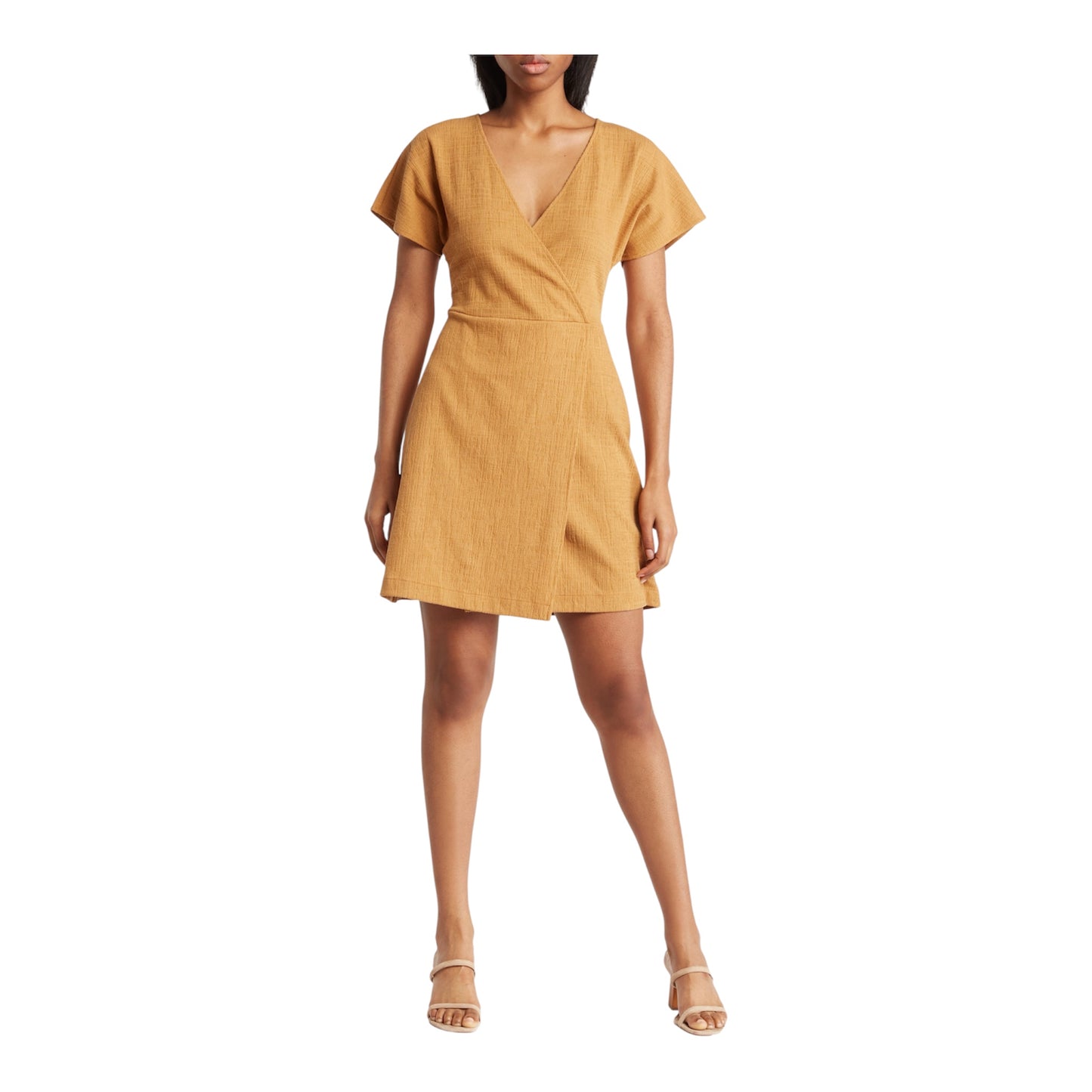 Cross Front Flutter Sleeve Minidress size Medium
