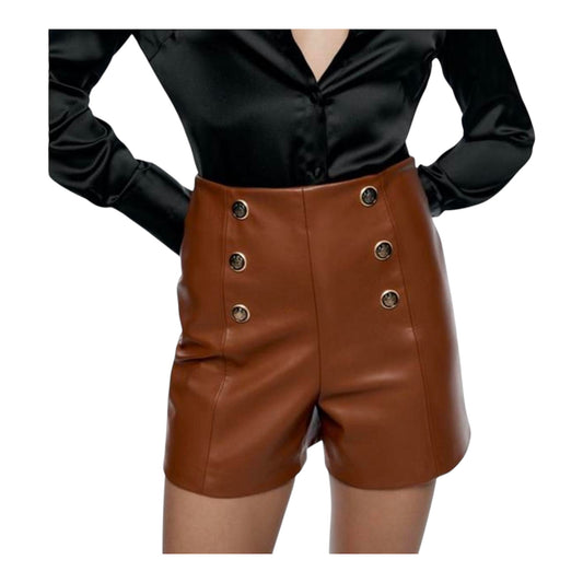 Vegan Leather Shorts size Medium