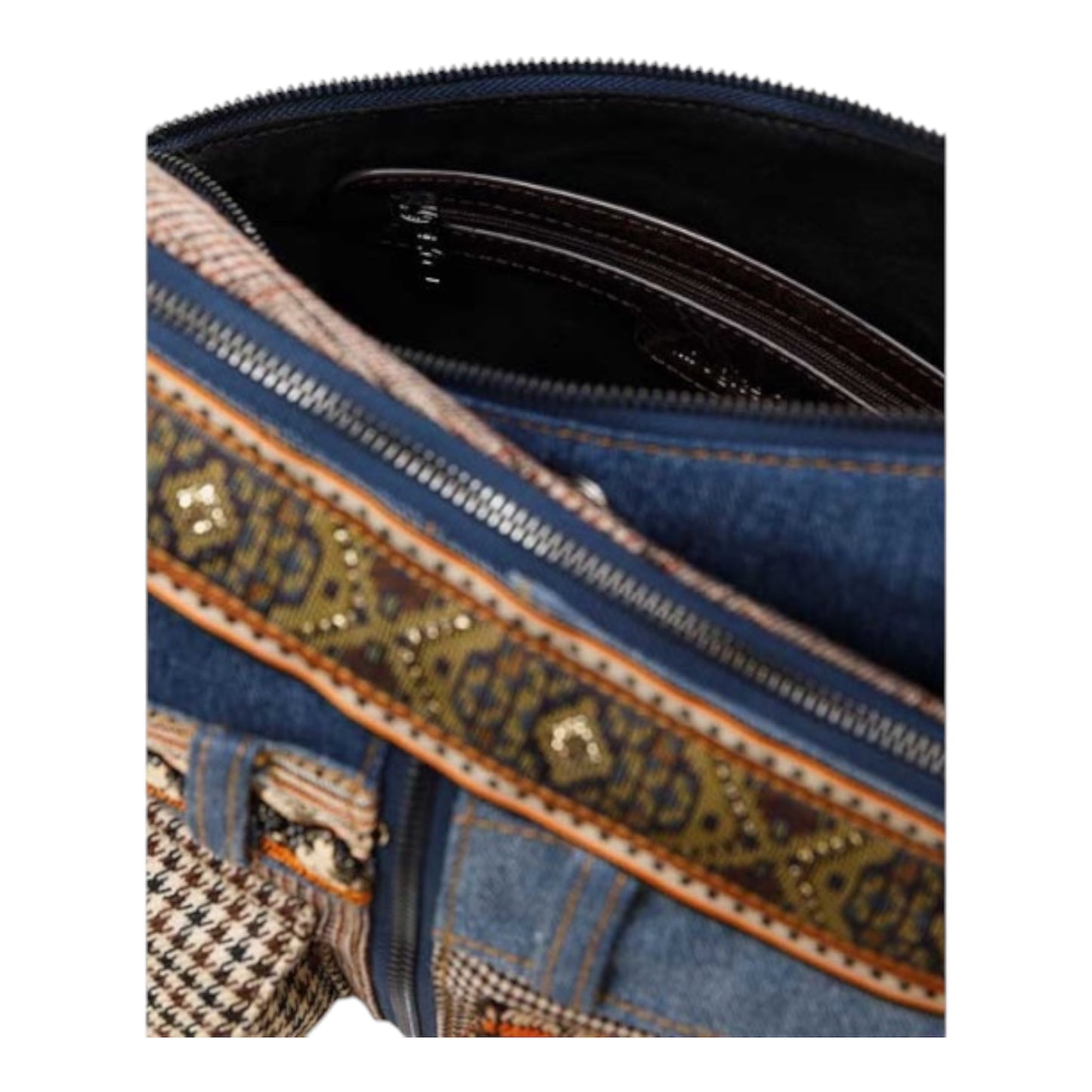 Harry Bag Worn Patch Work Shoulder Bag