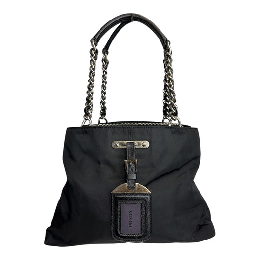 Nylon Chain Strap Shoulder Bag