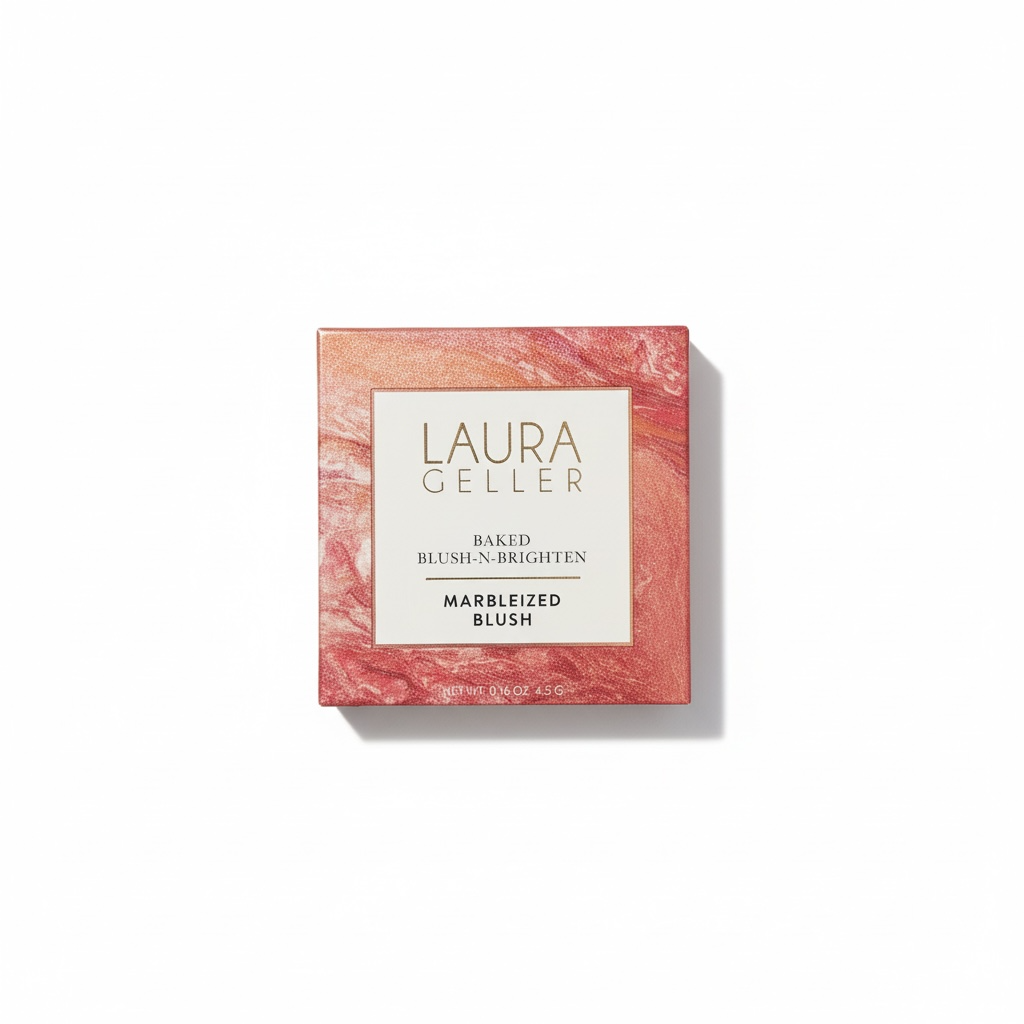 Baked Blush-N-Brighten Marbleized Blush — Apricot Berry NIB