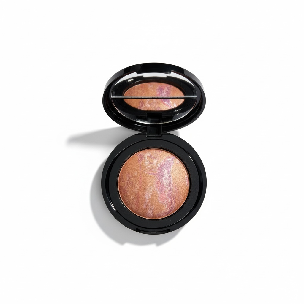 Baked Blush-N-Brighten Marbleized Blush — Apricot Berry NIB