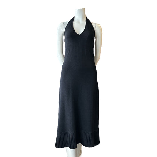 Halter Dress with Pleated Hem size 10