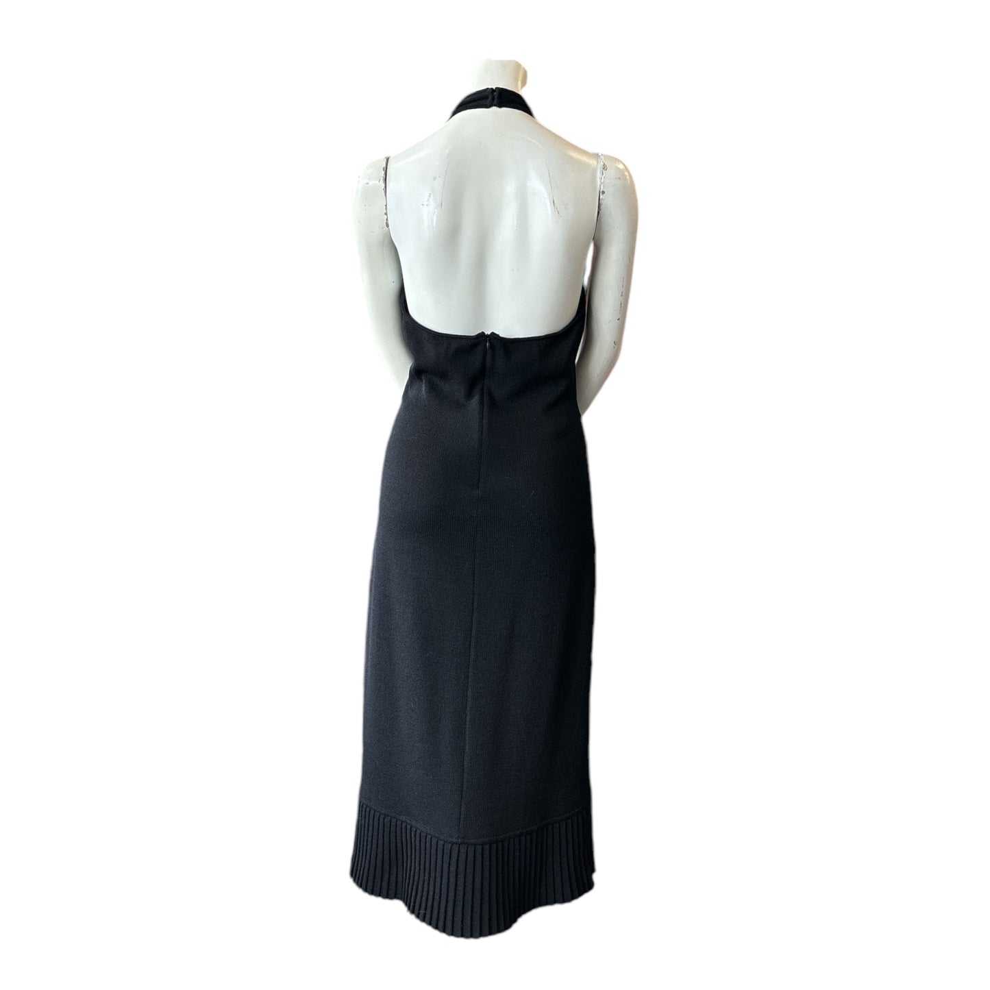 Halter Dress with Pleated Hem size 10