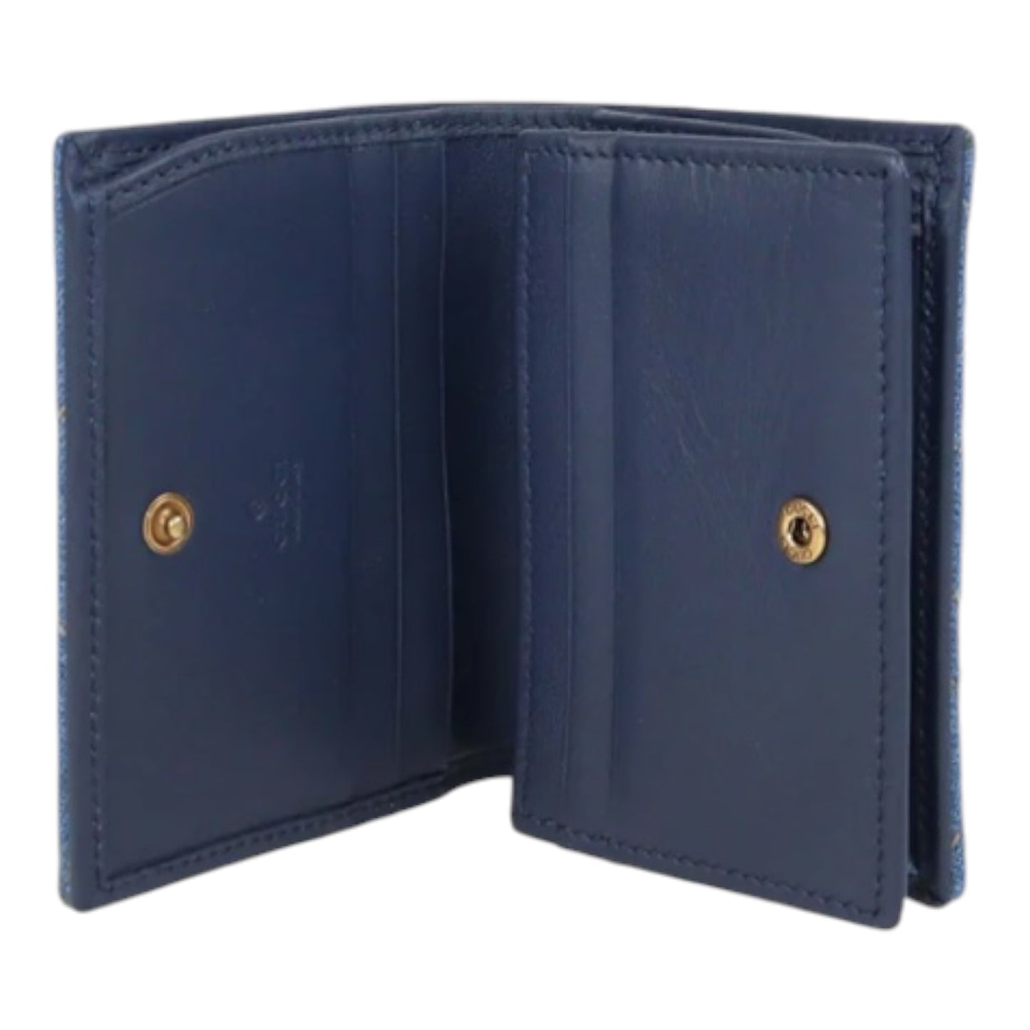 Denim Matelasse Pearly GG Marmont Wallet
