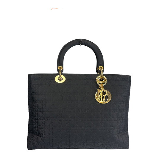 Cannage Quilted Nylon Lady Dior Bag