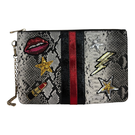 Snake Print Clutch