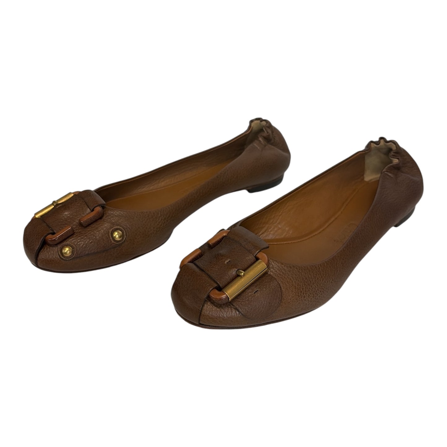 Big Buckle Flat Shoes size 38.5