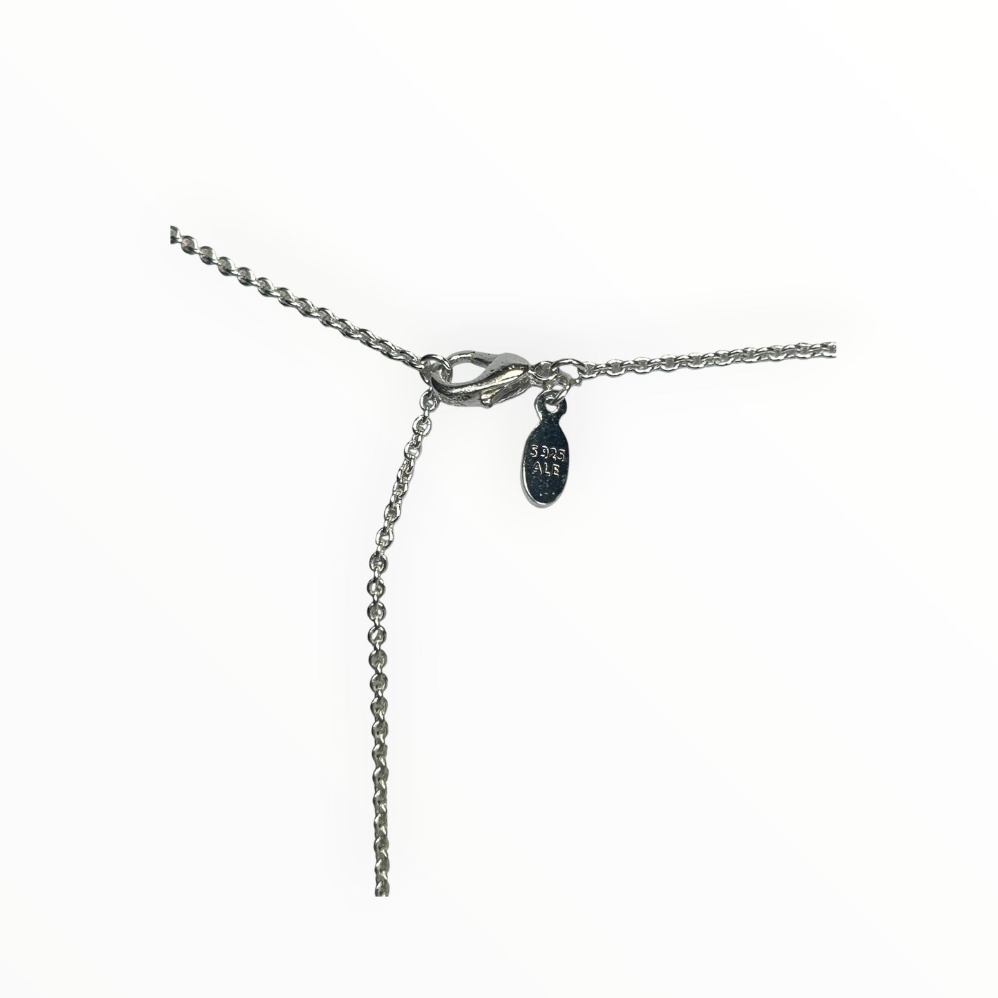 925 Signature Logo Pendant Necklace with Box