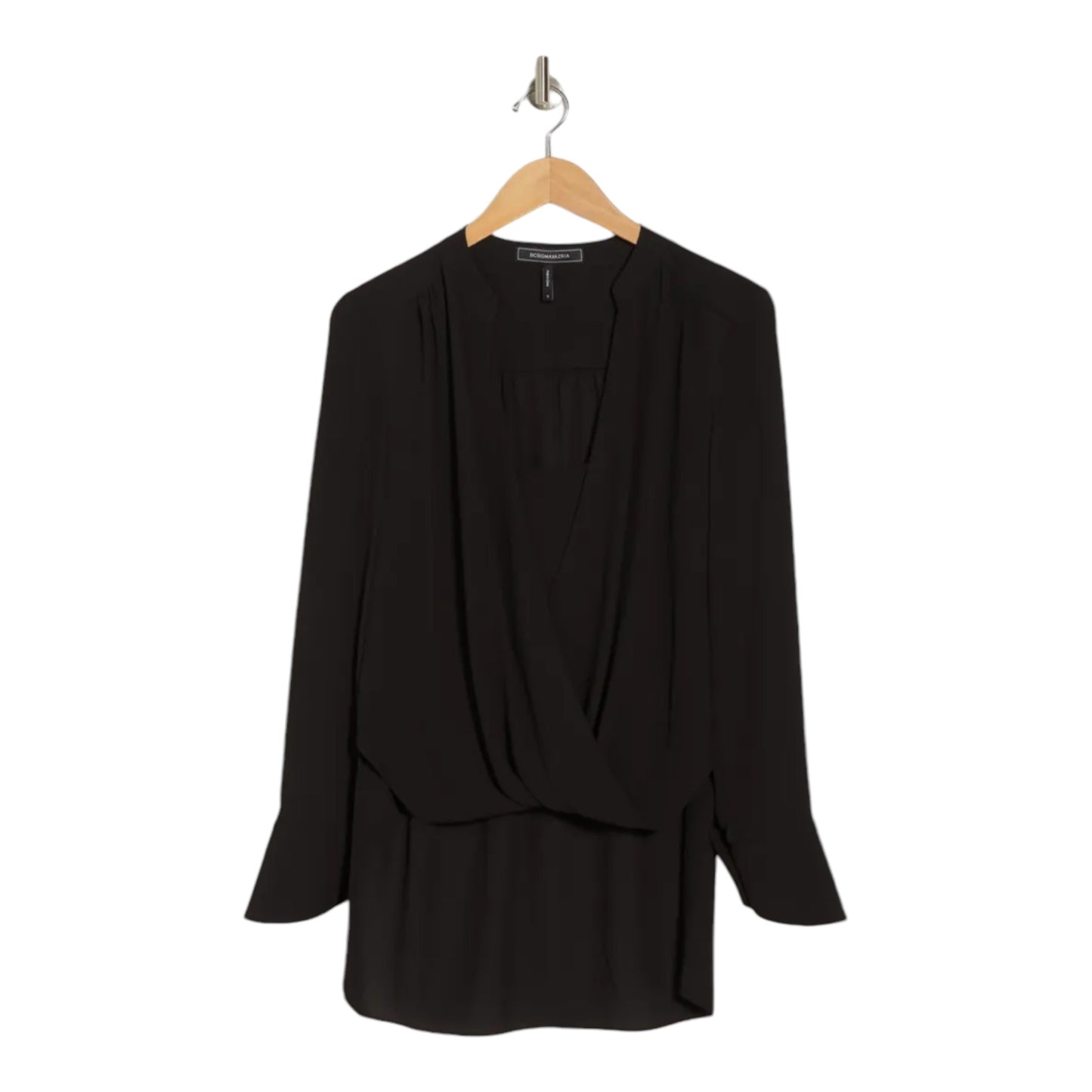 Essential Draped Long Sleeve High-Low Top size Small