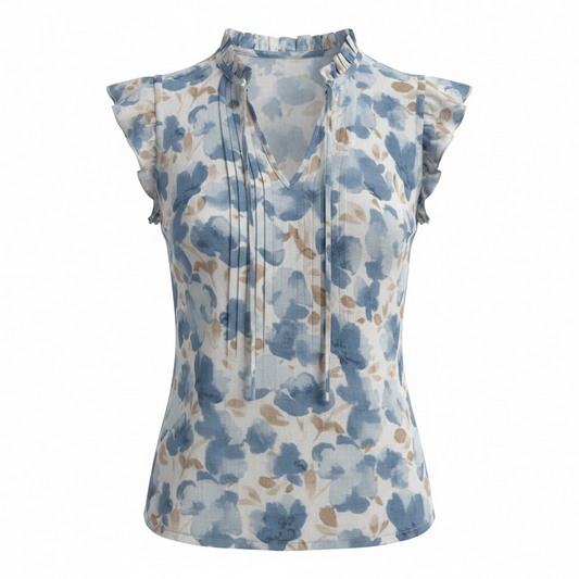 Floral Flutter Top size Medium NEW WITH TAGS