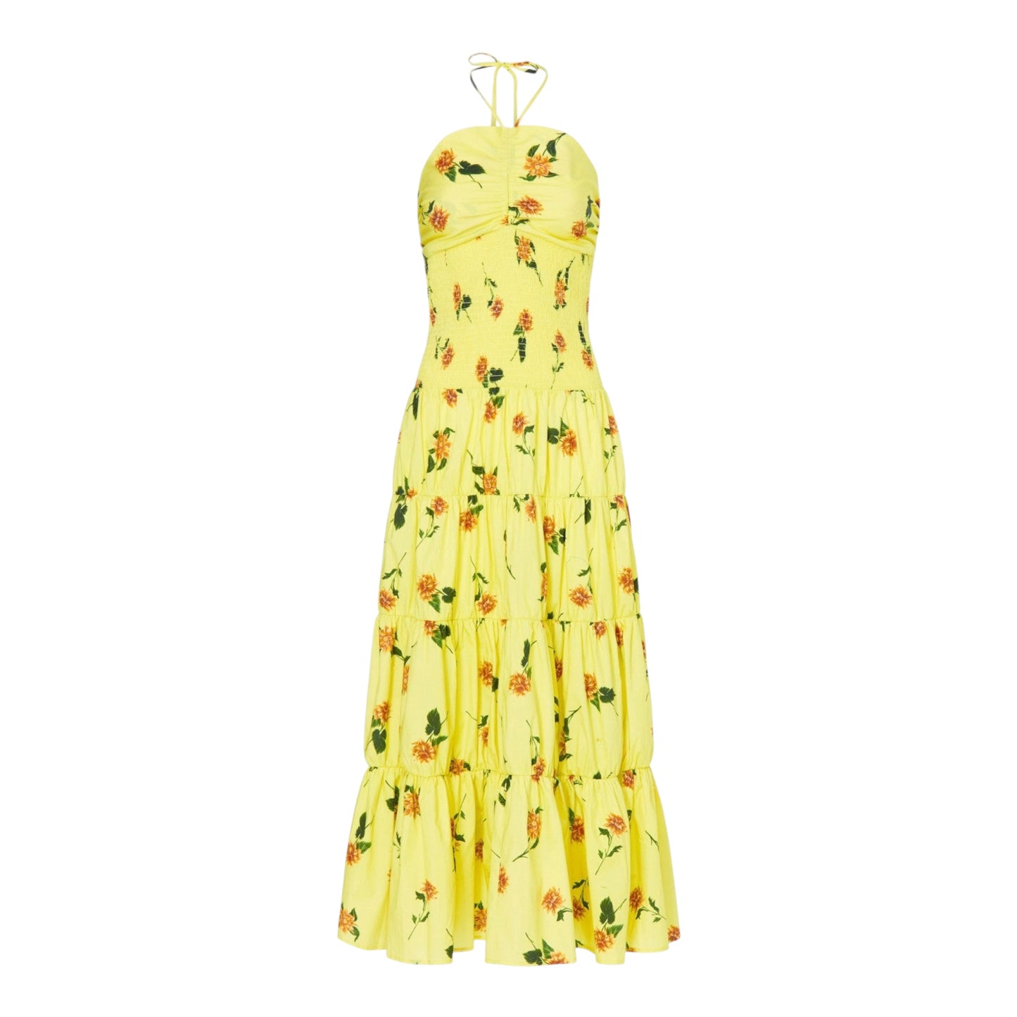 Floral Tie Neck Dress size Small