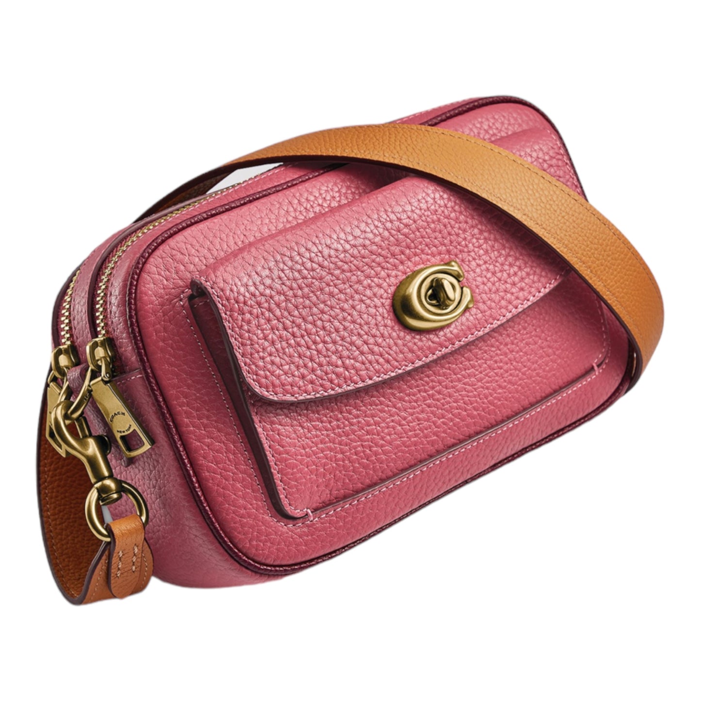 Colour-Block Leather Willow Camera Bag