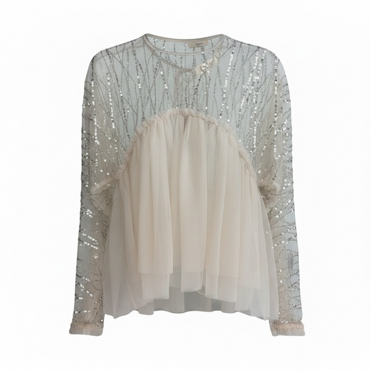 Mesh Sequin Top size XSmall NEW WITH TAGS