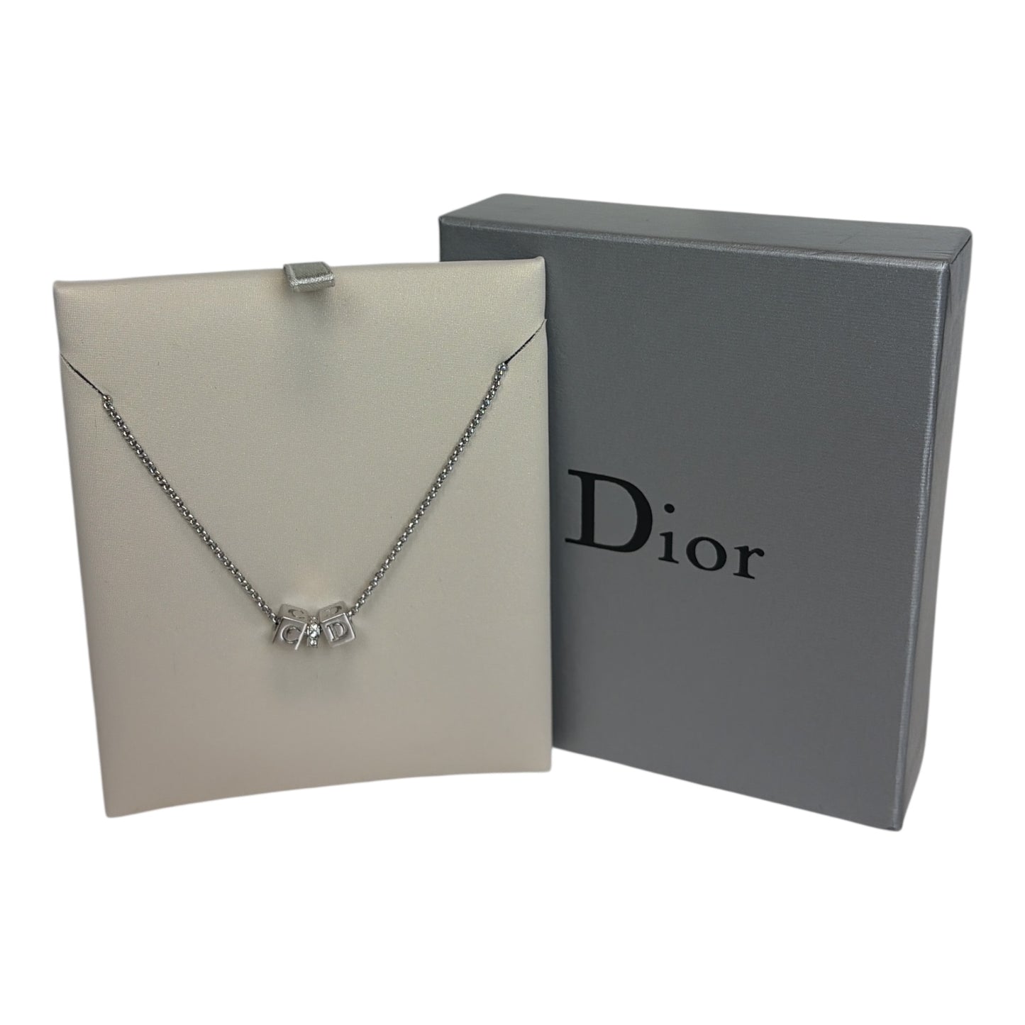 Cube Rhinestone Necklace