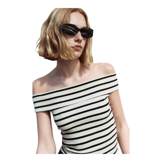 Striped Off the Shoulder Top size Small New with Tags