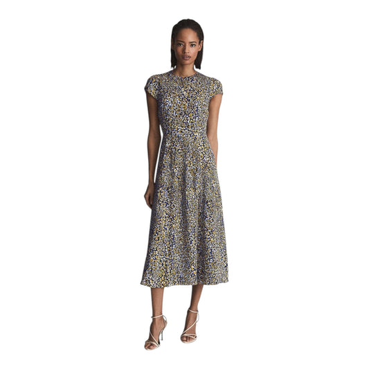 Livia Back Print Cut-Out Midi Dress