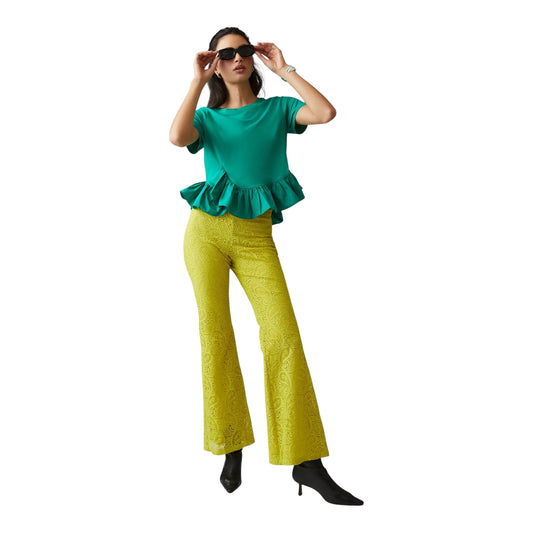 Ruffle Hem Top size Medium