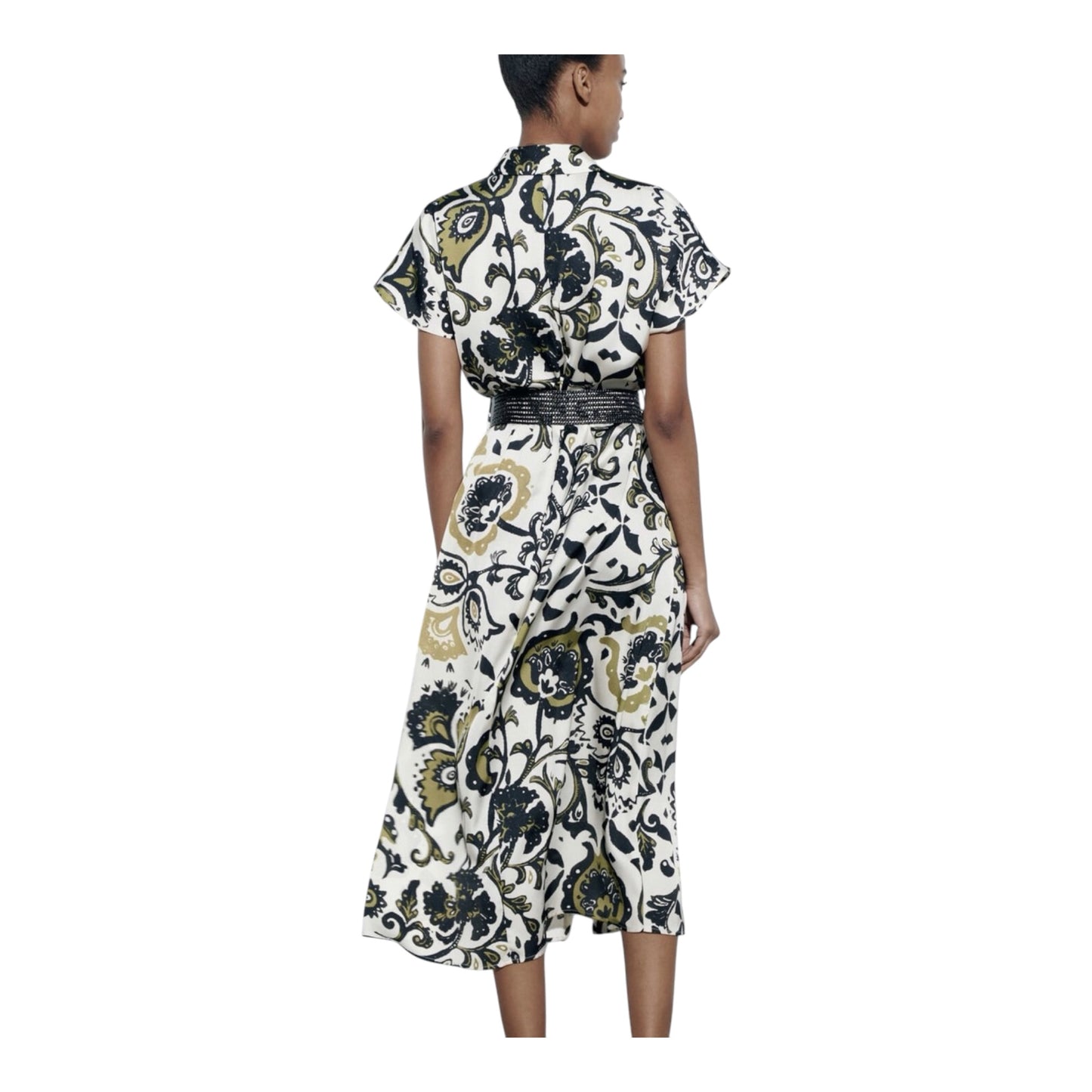 Belted Midi Dress size Small