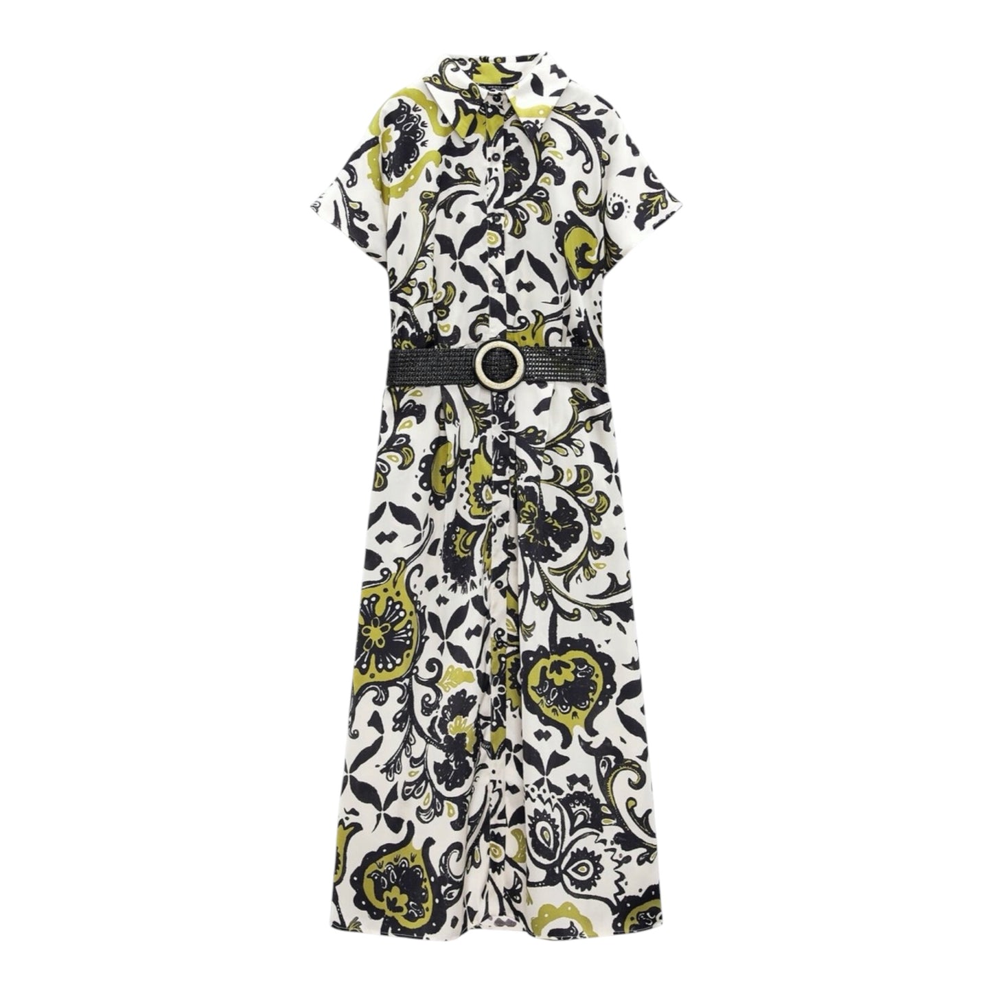 Belted Midi Dress size Small